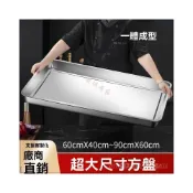 (店+)方盤 圓盤 託盤 長方盤 滴水盤 自助餐盤 料理盤  深盤 傢用商用超大方盤不銹鋼盤子長方形蒸飯盤