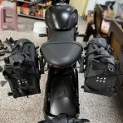 Trident660防水側包 適用於 Triumph 660改裝帆布馬鞍包 Trident660 重機裝備Trident