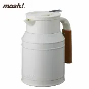 家樂富購物 全新品 現貨免運【日本MOSH! 】復古牛奶壺真空雙層保溫壺 DMTK1.0 水壺 (白色) 1L 大容量 不銹鋼 保溫保冷