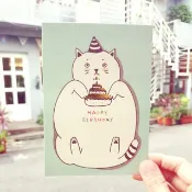 明信片-親愛的,生日快樂哦