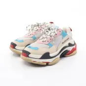 【DOKODEMO】【二手】BALENCIAGA) TRIPLE S 女款真皮運動鞋，二手 A
