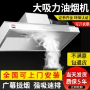 時悅商行 【台灣公司】商用抽油煙機凈化器一體罩廚房小型飯店環保農村土灶不銹鋼大吸力