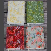 全館免運📣森系立體刺繡小花 手工布書衣A5 A6 手帳本日記本套裝文創禮物 H
