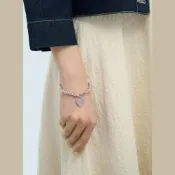 agnes b.Sport b. Amour 心形 手環 粉色