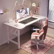 [星何居]電腦桌 電競桌 書桌 辦公桌 桌子 辦公家用桌子 長100*寬70cm(碳纖維 折疊收納)預購12天