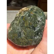 《特殊海洗海草玉帶金龍紋》260401-02 總統石 心臟石 血絲碧玉 台灣藍寶 鳳凰碧玉 | 後山帝星石業