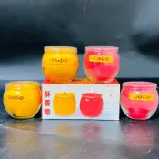 【樂興佛具】八國酥油燈 不倒杯 c206 酥香燈 拜拜蠟燭 金紙 佛具 光明燈 黃色 紅色 拜拜