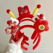 臺灣熱銷2026新年春節髮箍馬年生肖頭箍成人兒童髮卡頭飾元旦節日裝飾品