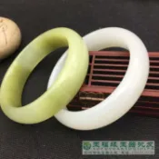 協貿國際日用品生活3館 天然阿富汗玉纏絲玉手鐲淺綠青白時尚玉石手鐲女士玉鐲子