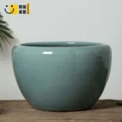 時尚家居 免運 特惠/附發票 魚缸 盆 水缸 景德鎮陶瓷荷花缸大號裂紋釉種樹缸庭院養魚水缸月季睡蓮荷花盆缸工廠直銷 店長推薦 售後保障 全館折扣 5s722