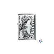 (店+)【Zippo】Zippo - 日版打火機 / 哈雷系列 Flying Eagle 銀色 / HDP-76 / ZP725 詮國