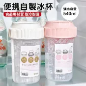 【日式搖搖杯】540ml附刻度自製冰杯｜PP5食品級材質，健身蛋白粉攪拌、咖啡奶茶隨行杯，倒置不漏！