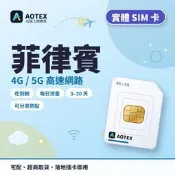【AOTEX 奧特克斯】菲律賓上網卡 菲律賓網卡 菲律賓SIM卡 3~30天 每日1GB/總量3~30GB