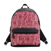 Michael Kors  MK字母滿版LOGO男款後背包-紅