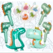 現貨 恐龍鋁箔氣球恐龍氣球棒生日宴會氣球佈置 氣球禮物贈品