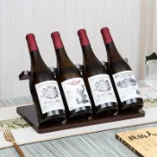 紅酒架 酒架 葡萄酒架 紅酒收納架 家用葡萄酒架 客廳酒瓶展示架 展示架 新款實木紅酒架酒櫃簡易紅酒展示架橡膠木商用複古