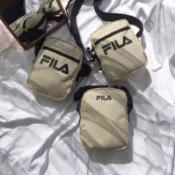 43km.official Fila 奶茶色 小包 米色 卡色 小方包 小側包
