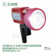 哈家人油shop 汎球牌 兩用式 超級探照燈 600LM n03. 300公尺 手提 手持 兩用 探照燈 登山 探照燈 一年保固 哈家人