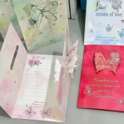 📄小卡 立體蝴蝶賀卡ins高顏值復古3D可摺疊祝福卡片節日送閨蜜情侶禮物 生日卡片 卡片 花卡 賀卡 留言卡 手作小卡