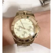 公司貨華麗水鑽三眼腕錶-金MBM3101 Marc by Marc Jacobs