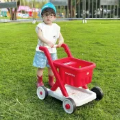 【仿真超市購物車】兒童手推購物車 學步手推車 嬰兒四輪助步車 學步車 兒童推車 生日禮物