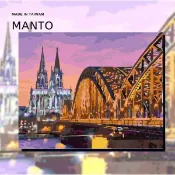 釘好內框🔥Manto【台灣製造】DIY數字油畫｜科隆夜色(4050)