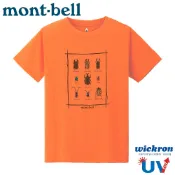 【Mont-Bell 日本 童 WIC.T 甲蟲短袖排T恤《橘》】1114189/排汗衫/運動衣