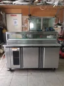 五尺雙壓卡布里台生魚片物料冷藏展示冰箱（150*60*84/115公分，220V)