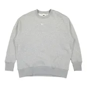 Nike PHNX FLC OS Crew 女款 灰色 運動 休閒 寬鬆 磨毛 棉質 大學T 長袖 DQ5734-063