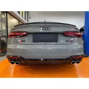 適用21-24款奧迪Audi A5改裝S5後下巴四出尾喉運動後包圍四出