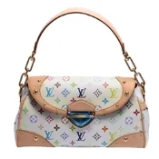 LV Louis Vuitton路易威登 M40203 Beverly MM村上隆Multicolore釦式肩背包(白彩-展示品)