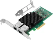 玉山最低比價網 [3美國直購] Vogzone 10G X550-T2(2*RJ45) 10Gb PCI-E NIC Network Card for Intel X550-T2, 1GbE/2.5GbE/5GbE/10GbE Copper Dual RJ45 Port