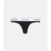 (店+)【CALVIN KLEIN】CK 內褲 內衣 內褲 丁字褲 包臀內褲 莫代爾棉【黑色粗帶丁字褲】