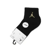 Nike 童襪 Jordan Cushioned 黑 短襪 襪子 厚底毛巾布 JD2613118GS-003 [ACS]