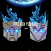 台灣現貨太陽能變形金剛 LED爆閃燈車貼汽車改裝飾警示防追尾車外燈