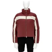【PUMA】韓國線 流行系列 T7 女款 紅白色 亞規 立領 下擺抽繩 羽絨 保暖 外套 63428396