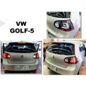 小亞車燈＊實車VW GOLF5 GOLF 5代 04-08 黑框 C型 光條 光柱 LED 尾燈