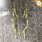 huangjinlang 【復古黃銅】樹枝把手 抽屜把手 櫃門把手 櫥櫃把手 書櫃把手 儲物櫃把手 實心黃銅 復古造型 質感五金 北歐風 鄉村風 美式鄉村 居家裝修