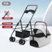 【免運 】寵物推車狗狗貓咪輕便可摺疊可分離外出遛狗可分離提籃寵物手推車