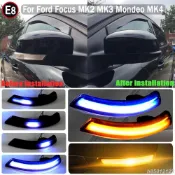 免運 適用於福特福克斯 2 MK2 Focus 3 MK3 3.5 適用於蒙迪歐 MK4 LED 動態轉向信號燈後視鏡指