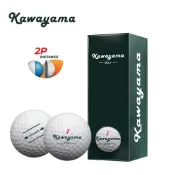 台灣製 Kawayama GOLF 川山高爾夫球 (桿桿好系列) 2層球 (1條3顆)