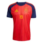 (店+)【adidas 愛迪達】JN4390-19 adidas 2026 美加墨世界盃 西班牙國家隊 19號 拉明·亞馬爾 主場球迷版 短袖足球衣 男女同款 臂章印號版