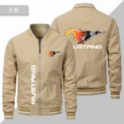 Mustang LOGO夾克 男士 大尺碼 休閒 運動潮流 機車 車標外套