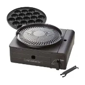 【Iwatani 岩谷】日本多功能少煙燒烤磁式瓦斯烤爐-1.0kW-黑色(CB-MSG-1)