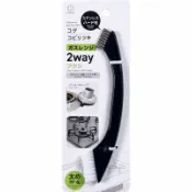 asdfkitty可愛家精品店 asdfkitty*日本 小久保 瓦斯爐雙頭隙縫清潔刷-正版商品
