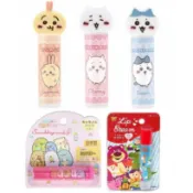 大賀屋 日貨 護唇膏 角落生物 白熊 貓咪 恐龍 企鵝 KITTY 玩具總動員 小美人魚 奇奇蒂蒂 迪士尼 正版 S52