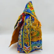 【古德】古體凸棉蔥繡藍龍袍 / 藍龍袍 / 龍袍 / 神明衣 /