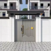 【客製化 訂金勿拍】不鏽鋼大門別墅門農村自建院子雙開戶外門庭院門中式門雙開門花園門 庭院鋁合金門 庭院大門
