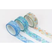 15W燙金紙膠帶 9078209-9078211（紙膠帶／手帳／相冊／日記／DIY／裝飾貼／貼紙／膠帶）《豐年季小舖》