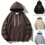 (店+)帽t長袖上衣女保暖防寒寬鬆棉質防風套頭連帽內搭打底衫大學t發熱衣情侶韓版百搭厚磅休閒春秋天彈性外穿男女款重磅長袖恤衛衣